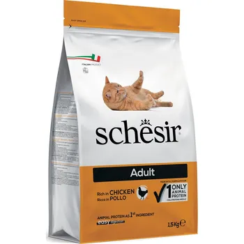 Krmivo pro kočku 3x1,5kg Schesir Adult Maintenance Chicken