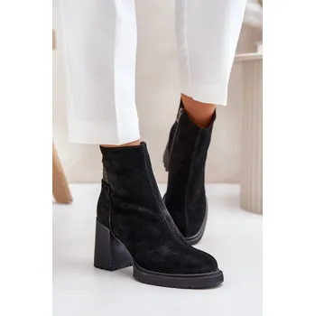 Dámská zimní obuv Boty na podpatku model 201684 Step in style 40