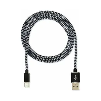 Datový kabel CUBE1 nylon datový kabel USB > USB-C, 1m, Black