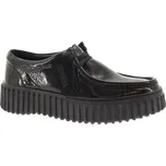 CLARKS Dámské kožené černé polobotky 26179111-BLACK-245 Velikost 39