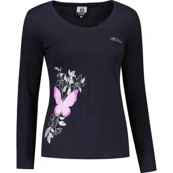 Dámské tričko Dámské triko s dlouhým rukávem ALTISPORT CARRYOVER ALW137169 NÁMOŘNÍ MODRÁ M