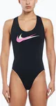Dámské jednodílné plavky Nike Multi Logo Crossback black