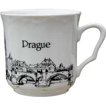 Sklenice Hrnek porcelánový s potiskem Praha Karlův most 0,25l