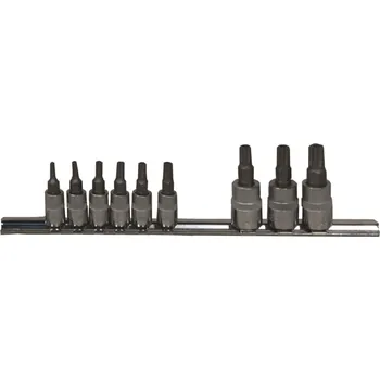 Auto-moto Sada zástrčných hlavic TS 5hranný Torx s otvorem, 1/4" a 3/8" - JONNESWAY S08H23TS9S