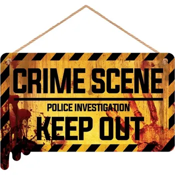 Guirca Visiaca tabuľka - Crime scene 35 x 20 cm