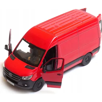 autíčko Mercedes-Benz Sprinter 1:34 model KINSMART červený