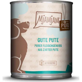 Krmivo pro psa 6x800g MjAMjAM čistý masový požitek dobré krůtí maso vlhké krmivo pro psy