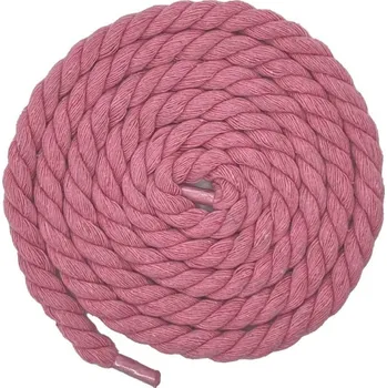 Tkaničky do bot Kulaté tkaničky - extra silné, jeden pár - Světle růžové, 120 cm