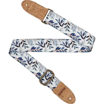 Příslušenství pro strunný nástroj Cascha CUS-VC3 Ukulele Strap Vegan Cork Blue Twigs + prodloužená záruka 3 roky
