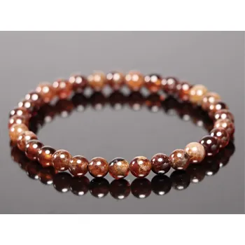 Náramek Magieprirody.cz Náramek Granát spesartin - 6 mm kuličky #823 - z přírodních kamenů