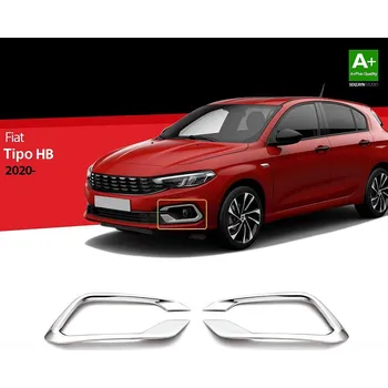 Nerez rámečky mlhovek Fiat Tipo Hatchback FL - lesklý chrom -- od roku výroby 2020-
