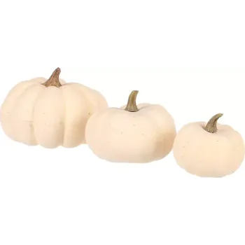 Dekorativní polštářek Dýně plastová, mix (3 ks) NL0163 CRM - SLEVA 3% s kodem radost25