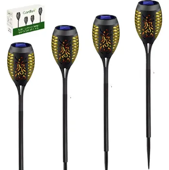 Žertovný předmět Solární zahradní světla 4ks s efektem hoření - MAROKO