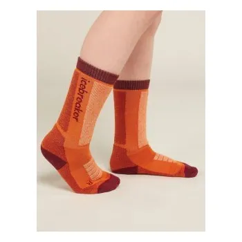 Dětské termo ponožky Icebreaker Kids Ski+ Medium OTC, Blaze/Port/Snow