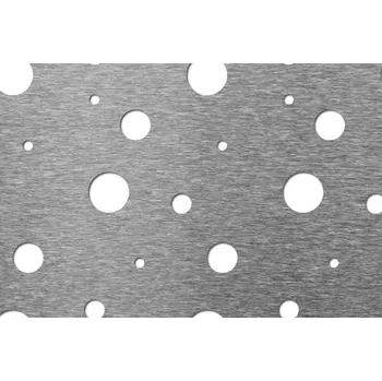 Plech Perfoo Děrovaný plech Bubliny, Ocel 1,5x1000x2000mm