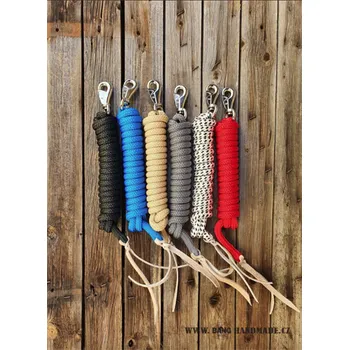 Provazová lonž / vodítko BANG, silná karabina - délka 7,5 m