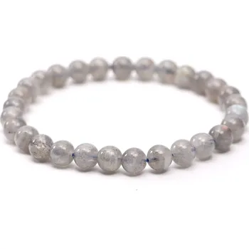 Náramek Magieprirody.cz Náramek Měsíční kámen šedý - 6 mm kuličky #826 - z přírodních kamenů