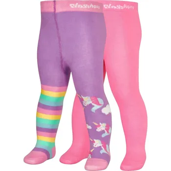2PACK Dětské punčocháče Playshoes Jednorožci 110 - 116