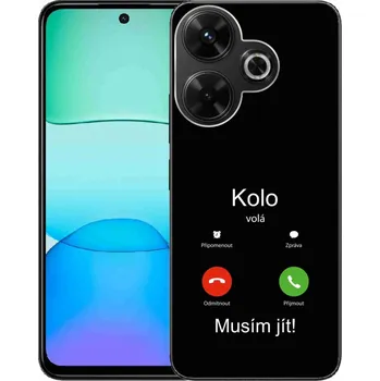 Pouzdro na mobilní telefon Gelový kryt mmCase na Xiaomi Redmi 13 4G/Poco M6 4G - kolo volá černé pozadí