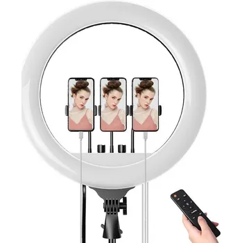 Fotoateliérová technika Foto - video světlo s kruhové 14"