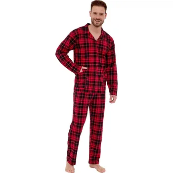 Rozepínací pánské pyžamo CORNETTE 905/277 ROBIN červená L 0