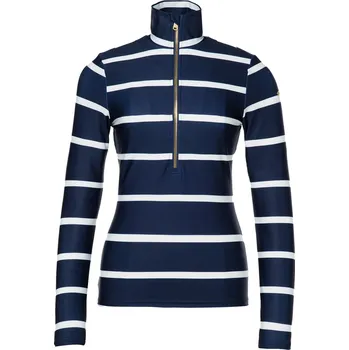 Cyklistické kalhoty Dámský rolák Goldbergh Maxime Ski Pully Breton Stripe Blue/Cream