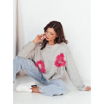 Dámská mikina Dámská mikina DSTREET RAWEL SVĚTLE ŠEDÁ Universal