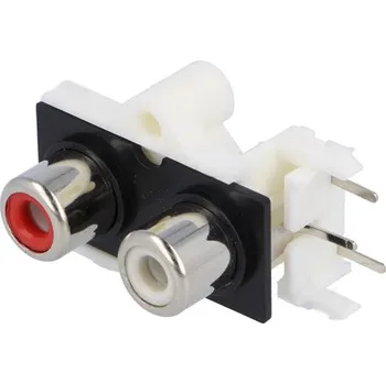 Elektrická zásuvka Konektor CINCH zásuvka DPS 2x 90°