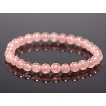 Náramek Magieprirody.cz Náramek Křemen jahodový - 6 mm kuličky #490 - z přírodních kamenů