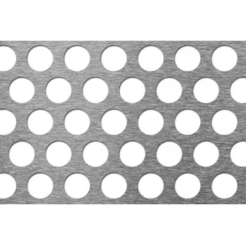 Plech Perfoo Děrovaný plech Rv 20-28, Pozink 1,5x1000x2000mm