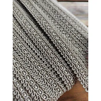 Krajka Prýmek šíře 16 mm šedohnědý