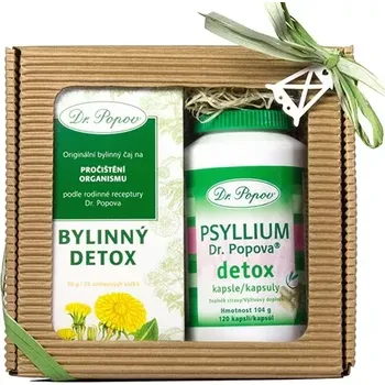 Dárková krabička DUO Balíček DETOX TĚLA A STŘEV (Dárkový balíček na pročištění celého organismu a střev.)