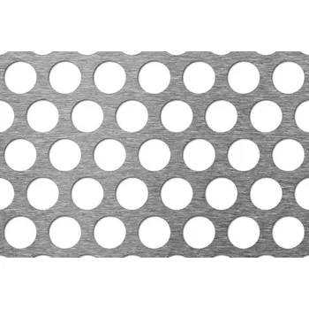 Plech Perfoo Děrovaný plech Rv 20-27, Ocel 2x1000x2000mm