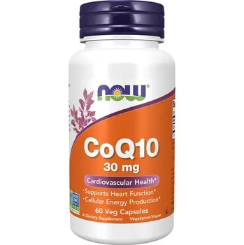Now Foods CoQ10 30 mg Vegetarián - koenzym Q10 (60 Veg Kapsla)