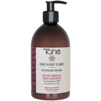 Vlasová regenerace TAHE Přírodní hydratační maska Extrem aplikovaná před šamponem pro jemné a suché vlasy (500 ml)