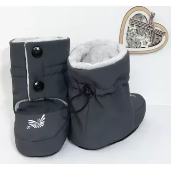 ESITO Softshellové capáčky Wintry šedá/stříbrná velikost 1- délka stélky 11cm