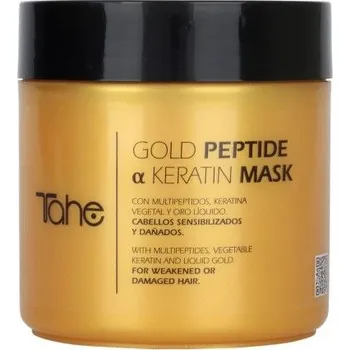 Vlasová regenerace TAHE GOLD PEPTIDE MASKA s multipeptidem na slabé a poškozené vlasy (400 ml)