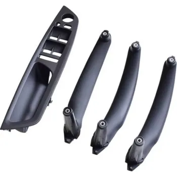 Auto-moto Sada černých dveřních klik, madlo, rukojeť pro BMW X5 E70 X6 E71 E72 - černá