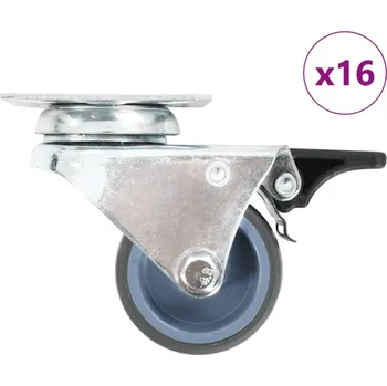 zvedák vidaXL 16 ks dvojitá otočná kolečka 50 mm [277928]