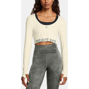 Dámské tričko Under Armour Pjt Rck LG LS Workout Top 1386443-273 Hnědá LG