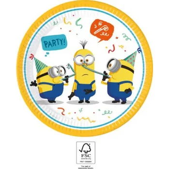 Procos Papírové talířky Mimoni: Padouch přichází 8ks