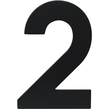 RN.120L.2.CE číslo "2" 120mm černé matné Černá