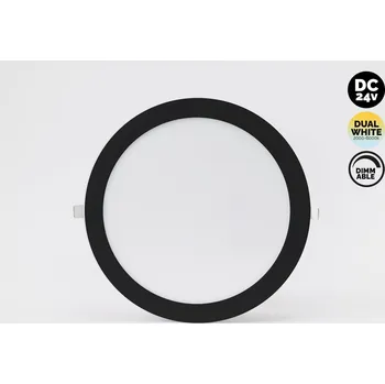 Nástěnné svítidlo Kama Lights LED panel 24V Dual White LP300R 24W, černá