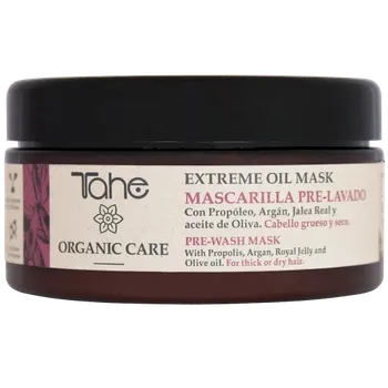Vlasová regenerace TAHE Přírodní hydratační maska Extreme oil aplikovaná před šamponem pro pevné a suché vlasy (300 ml)