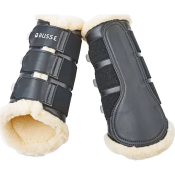 Koňské kamaše BUSSE Kamaše drezurní St. Georges Pro BUSSE, s beránkem, pár, černé S