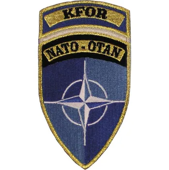MFH Nášivka na suchý zip "KFOR" NATO-OTAN - modrá