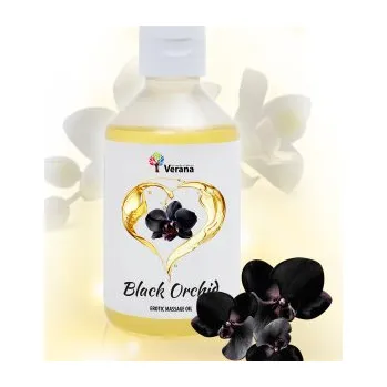Erotický masážní přípravek VERANA Erotický masážní olej Černá orchidej 250 ml
