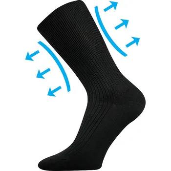 Pánské ponožky BOMA ponožky ZDRAVAN Medicine 100% bavlna Barva: černá, Velikost: 46-48