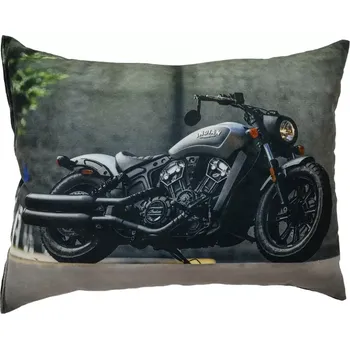 Dekorativní polštářek Polštář s motorkou INDIAN (dekorativní polštářek )