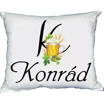 Dekorativní polštářek Moon River KONRÁD polštář s pánským jménem velikost 30x40 cm